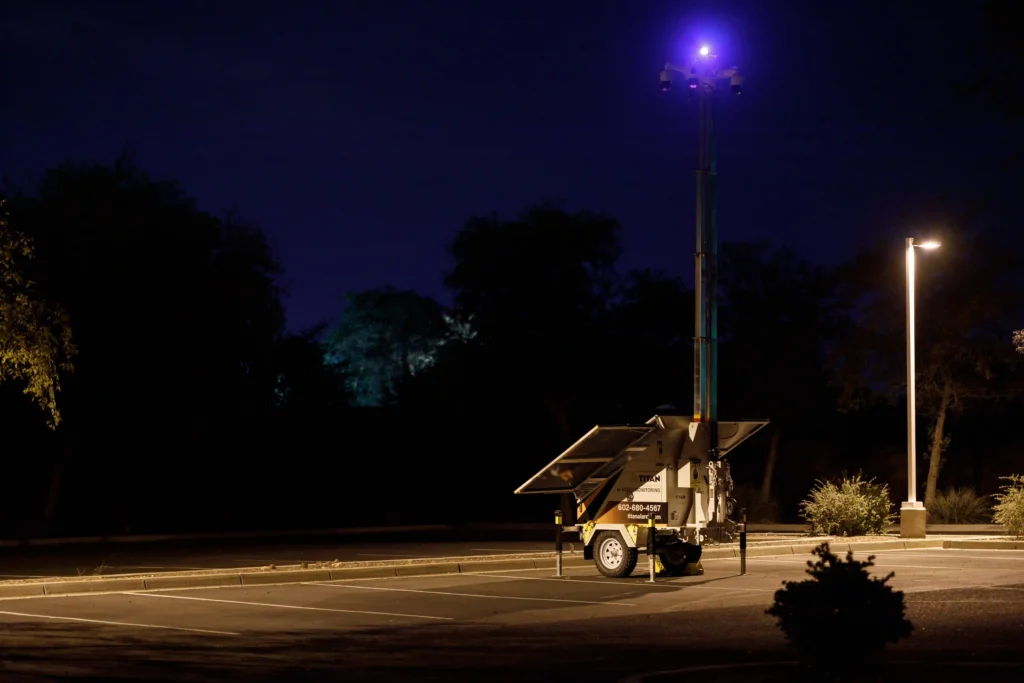 Titan Alarm & Fire Solar Surveillance Trailer Phoenix